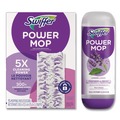 Cleaning & Janitorial Supplies | Swiffer 80734047 25.3 oz PowerMop Cleaning Solution and Pads Refill Pack - Lavender (4/Carton) image number 2