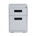 Office Filing Cabinets & Shelves | Alera ALEPABFLG 14.96 in. x 19.29 in. x 21.65 in. 2-Drawers: Box/File Legal/Letter Left or Right File Pedestal - Light Gray image number 1
