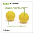 Toys | Champion Sports LBYN36 (36 Balls/Bucket) Official Size Bucket of Lacrosse Balls - Yellow image number 1
