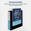 Office Jansan | Avery 19700 11 in. x 8.5 in. 3 Rings 2 in. Capacity Showcase Economy View Binders with Slant Rings - Black image number 5