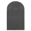 Office Jansan | Guardian EGDSF030604 EcoGuard 36 in. x 72 in. Diamond Single Fan Floor Mat - Charcoal image number 2