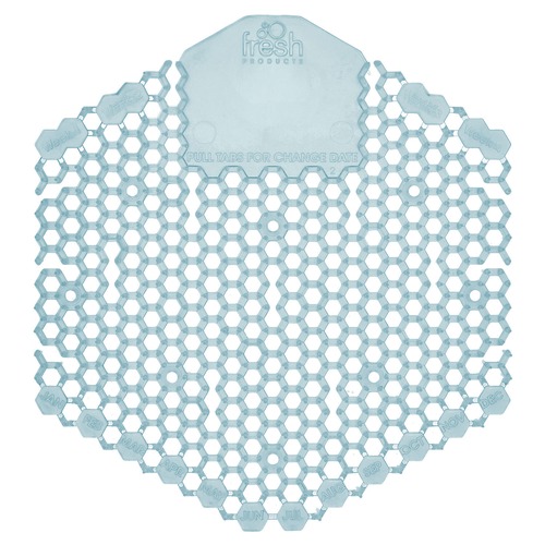 Odor Control | Fresh Products 3WDS-F-010I060M-08 Wave 3D Urinal Deodorizer Screen - Ocean Mist Scent, Blue (10 Screens/Box) image number 0