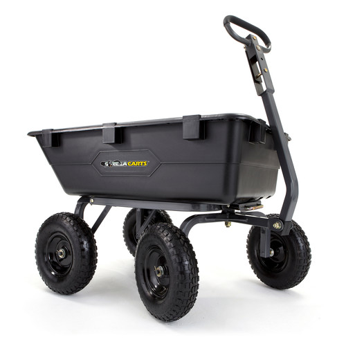 Tool Carts | Gorilla Carts GOR6PS 1,200 lb. Capacity Poly Garden Dump Cart image number 0