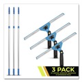 Cleaning Tools | Gritt Commercial GRI1306F143PK Pro Window Washing Kit with Swivel Squeegee and 6 ft Telescopic Pole, 14-in Wide Blade, 3/Kit image number 2