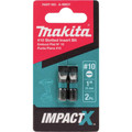 Bits and Bit Sets | Makita A-96637 Makita ImpactX #10 Slotted 1 in. Insert Bit, 2/pk image number 2
