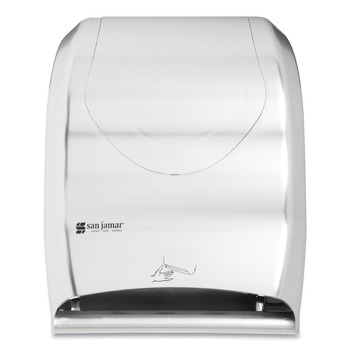 PRODUCTS | San Jamar T1470SS Smart System iQ Sensor 16.5 in. x 9.75 in. x 12 in. Towel Dispenser - Silver