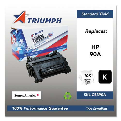 Ink & Toner | Triumph SKL-CE390A 751000NSH1221 CE390A (90A) 10,000 Page-Yield Remanufactured Toner - Black image number 0