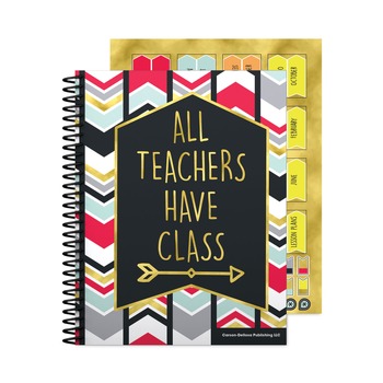 Carson-Dellosa 11 in. x 8.5 in. 2-Page Spread (7 Subjects) Weekly/Monthly Teacher Planner - Multicolor Cover