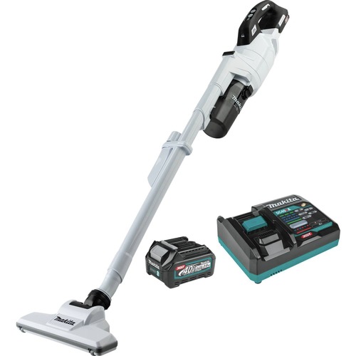 Handheld Vacuums | Makita GLC03R1 40V Max XGT Brushless Lithium-Ion Cordless Cyclonic 4 Speed HEPA Filter Compact Stick Vacuum Kit (2 Ah) image number 0