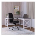 Office Desks & Workstations | Alera ALEWSF5959GY 58.27 in. x 58.27 in. x 29.53 in. L-Shaped Farmhouse Desk - Gray/White image number 3