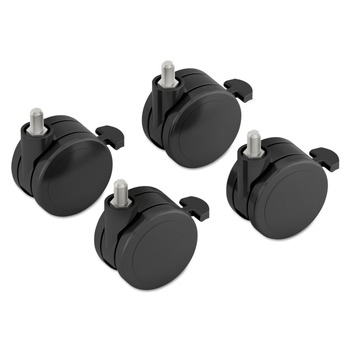 HON 2 in. Wheel Grip Ring Stem Height-Adjustable Base Caster Add-On Kit - Black (4/Set)