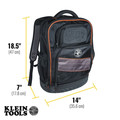 Cases and Bags | Klein Tools 55456BPL Tradesman Pro 25-Pocket Water Resistant Heavy Duty Electrician's Backpack image number 9