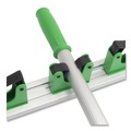 Cleaning Tools | Unger HO700 28 in. x 3.15 in. x 2.17 in. Hang Up Cleaning Holder - Silver/Green image number 2