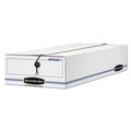  | Bankers Box 00006 Liberty 9 in. x 24 in. x 6.38 in. Check and Form Boxes - White/Blue (12/Carton) image number 1