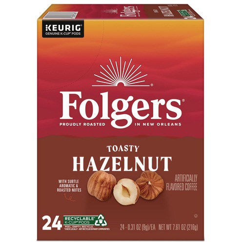 Food Service | Folgers 5000363978 Coffee K-Cups - Toasty Hazelnut (24/Box) image number 0