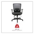Office Jansan | Alera ALENV42M14 Envy Series 17 in. to 21.5 in. Seat Height Supports Up to 250 lbs. Mesh Mid-Back Multifunction Chair - Black image number 8