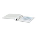 Office Jansan | Universal UNV30712 1 in. Capacity 11 in. x 8.5 in. 3 Rings Deluxe Easy-to-Open D-Ring View Binder - White image number 1
