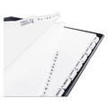 Office Jansan | Avery 11370 11 in. x 8.5 in. 25-Tab Preprinted Legal Exhibit Side 1 to 25 Tab Index Dividers - White (1-Set) image number 1