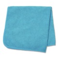 Office Jansan | Rubbermaid Commercial 1820579 12 in. x 12 in. Microfiber Cleaning Cloths - Blue (24/Pack) image number 2