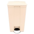 Trash & Waste Bins | Rubbermaid Commercial FG614500BEIG 18 Gallon Polyethylene Step-On Receptacle - Beige image number 0