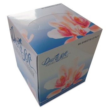 TISSUES | GEN GEN852E Facial Tissue Cube Box, 2-Ply, White, 85 Sheets/box, 36 Boxes/carton