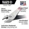 Pliers | Klein Tools D228-8TT 8 in. Diagonal Cutting Pliers with High-Leverage Design and Tether Ring image number 1