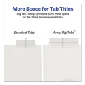 Office Jansan | Avery 11836 Big Tab 11 in. x 8.5 in. 8-Tab Insertable Plastic Dividers - Clear (1-Set) image number 4