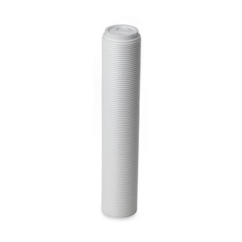 Dixie DL9540 10 oz. Sip-Through Hot Drink Dome Lids - White (100/Pack)