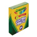 Bulk Savings Pricing 1 | Crayola 683364 3.3 mm 2B Short Colored Pencils Hinged Top Box with Built-in Pencil Sharpener - Assorted Lead and Barrel Colors (64/Set) image number 3