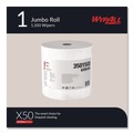 Cleaning & Janitorial Supplies | WypAll 35015 13.4 in. x 9.8 in. Jumbo Roll X50 Cloths - White (1100/Roll) image number 1
