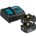 Battery and Charger Starter Kits | Makita BL1840BSC2 18V LXT 4 Ah Lithium-Ion Battery and Charger Starter Pack image number 0