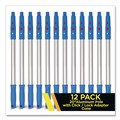 Cleaning Tools | Gritt Commercial GRI10712PK 20 in. Aluminum Extension Pole with Click/Lock Adapter Cone - Blue/Silver (12/Pack) image number 3