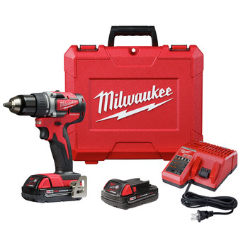 Milwaukee 2801-22CT M18 Lithium-Ion Compact Brushless 1/2 in. Cordless Drill Driver Kit (2 Ah) Milwaukee 2801-22CT M18 Lithium-Ion Compact Brushless 1/2 in. Cordless Drill Driver Kit (2 Ah)