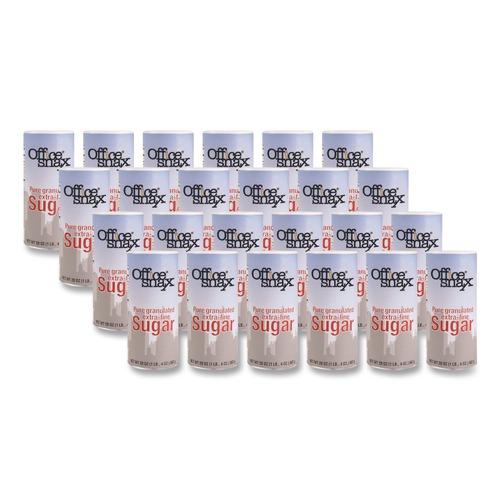 Office Jansan | Office Snax 00019CT 20 oz. Reclosable Canister Of Sugar (24/Carton) image number 0