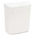 | HOSPECO 250-201W 1 Gallon PPC Plastic Wall Mount Sanitary Napkin Receptacle-ABS - White image number 1