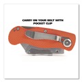 Knives | Great Neck 74201 3.5 in. Aluminum Handle Quick Change Lock Back Utility Knife - Orange image number 5