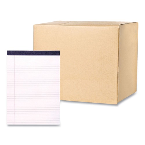 Notebooks & Pads | Roaring Spring 74754 8.5 in. x 11 in. Sheets Wide/Legal Rule Pad - White (36/Carton) image number 0