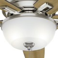 Ceiling Fans | Hunter 53335 52 in. Donegan Brushed Nickel Ceiling Fan with Light image number 9
