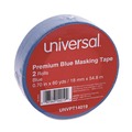 Office Jansan | Universal UNVPT14019 18 mm x 54.8 mm Premium UV-Resistant Masking Tape - Blue (2/Pack) image number 1