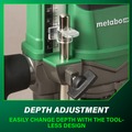 New Year New Savings! Save $25 off $150 | Metabo HPT M3612DAQ4M 36V Lithium-Ion Brushless Variable Speed Cordless Plunge Router (Tool Only) image number 7