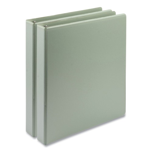Binders & Binding Supplies | Samsill U69342 Earth's Choice Plant-Based BOHO 11 in. x 8.5 in. 1 in. Capacity D-Ring View Binders - Sage (2/Pack) image number 0