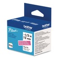 Labels | Brother P-Touch BTAGP35 0.47 in. x 13.1 ft. Genuine P-Touch BTAG Label Tapes - White on Pink image number 2