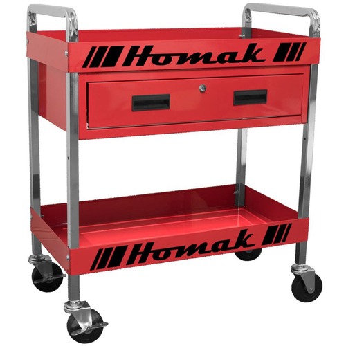 4th of July Sale | Homak RD06030210 30 in. 1-Drawer Service Cart - Red image number 0