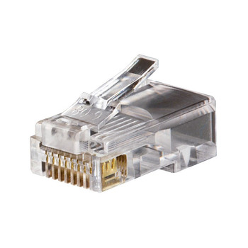 Klein Tools VDV826-611 100-Piece RJ45/ CAT5e Modular Data Plug Set - Clear