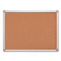 Office Presentation Supplies | MasterVision CA021790 Earth 24 in. x 18 in. Cork Board - Tan Surface/Satin Aluminum Frame image number 0