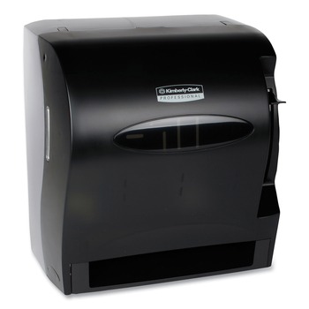 Kimberly-Clark Professional Lev-R-Matic 13.3 in. x 9.8 in. x 13.5 in. Roll Towel Dispenser - Smoke (1/Carton)