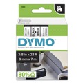 Labels | DYMO 41913 D1 High-Performance 0.37 in. x 23 ft. Polyester Removable Label Tape - Black on White image number 0