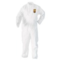 Bib Overalls | Ansell 49105 A20 Breathable Particle Protection Coveralls with Zip Closure - Double Extra Large, White (24/Carton) image number 0