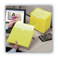 File Folders | Smead 75571 Straight Tab Letter Size Colored File Jackets with Reinforced Double-Ply Tab - Yellow (50/Box) image number 6