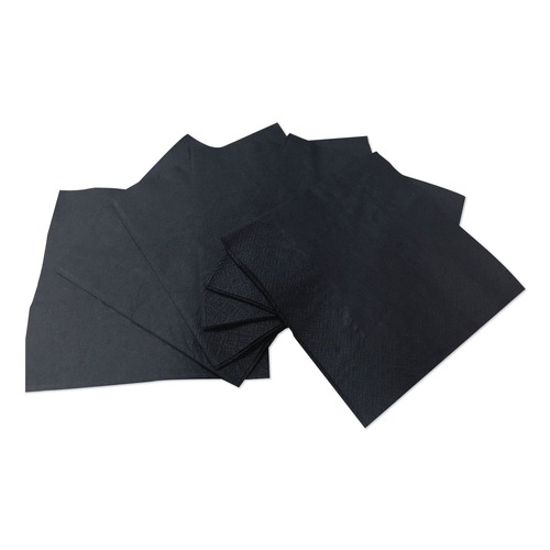Paper Towels and Napkins | GEN 1401 1-Ply 9 in. x 4.5 in. Cocktail Napkins - Black (4000/Carton) image number 0